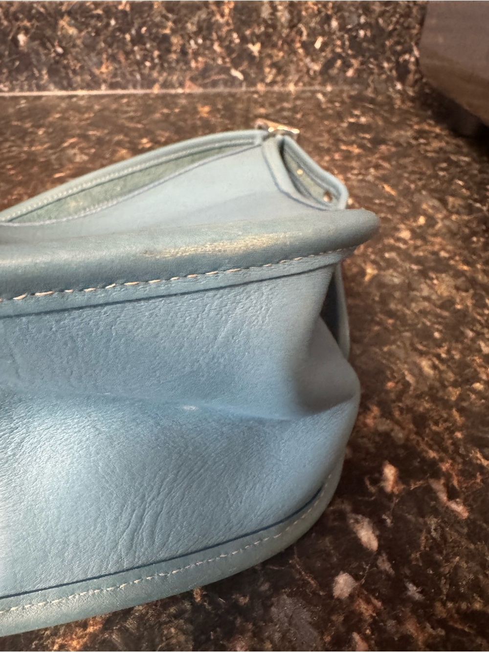 Vintage Coach Janice Legacy Crossbody Bag 9950 – Rare Pool Blue - Picture 7 of 16